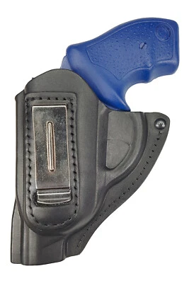 IWB 11Li Leather Revolver Holster fits Taurus 85 black left-handed VlaMiTex - Image 1 of 4