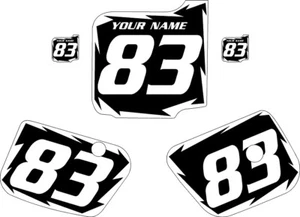 1983 Husqvarna CR500 Custom Pre-Printed Black Backgrounds with White Shock - Picture 1 of 3