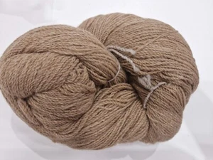 Organic Alpaca Yarn 8 Ply from our Farm 85% Alpaca 15% Wool Fawn 410g Skein - Picture 1 of 1