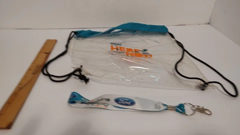 Miami Dolphins Clear Plastic Bag Right Here Right Now & Miami Dolphin Lanyard Cover