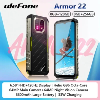 Global Ulefone Armor 22 Rugged Phone 16GB+128GB/256GB 6600mAh 64MP Night Vision
