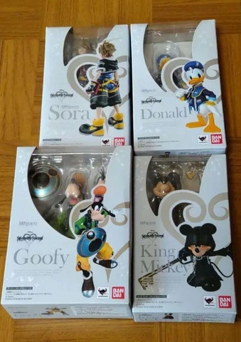 S.H.Figuarts Kingdom Hearts Action Figure Set of 4 Sora, Donald, Goofy,Mickey Cover