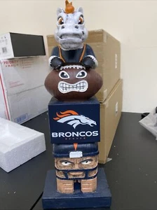 DENVER BRONCOS Tiki Totempfahl NFL Statue - Bild 1 von 2