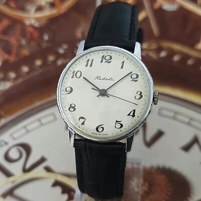 Reloj pulsera soviético vintage URSS RAKETA 2609.HA esfera blanca 19 joyas Foto 1 de 4
