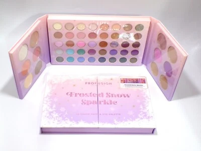 Face & Eye Makeup 52 Shade Palette Profusion Cosmetics ❄️Frosted Snow Sparkle❄️ - Image 1 of 4