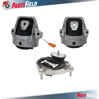 2 x  Engine mount LEFT +RIGHT & 1  x  Transmission mount Kit for Audi A4 B8 - image 1 of 2