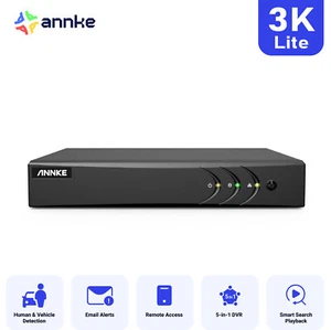 Grabadora de video ANNKE 8CH HD 5MP Lite 5 en 1 DVR CCTV para sistema de cámara de seguridad - Imagen 1 de 15