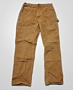 Pantalon de travail Carhartt original coupe ample double genou 32x32 marron canard - Photo 1 sur 14