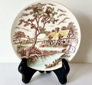 1 Replacement Colonial Village Tea Plate Saucer Hand painted Japan - Picture 1 of 7