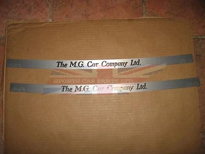 Brand New Pair of Brushed Alloy Threshold Sill Covers for MG TC TD TF T Type - Imagem 1 de 2