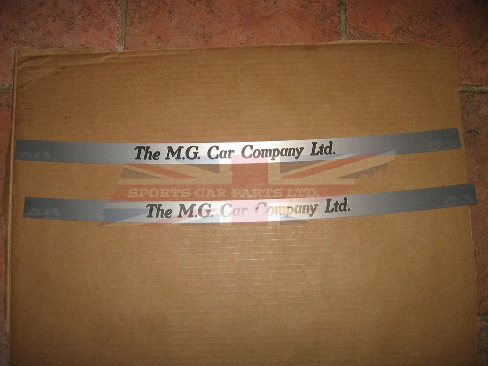 Nuevo par de cubiertas de umbral de aleación cepillada para MG TC TD TF T tipo T Foto 1 de 2