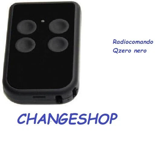 LOTTO NR.2 RADIOCOMANDI APRICANCELLO "Q ZERO NERO" SICE - Immagine 1 di 1