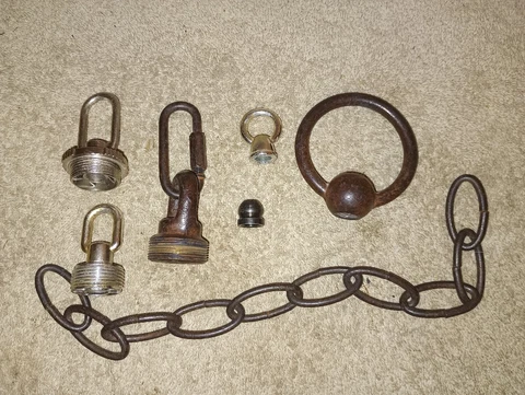 Vintage Lighting Lamp Parts Finials, Etc Cover