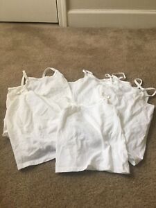 7 Piece Hanes Toddler Girls Camisole Tops Top Shirt Shirts Size 4T White 