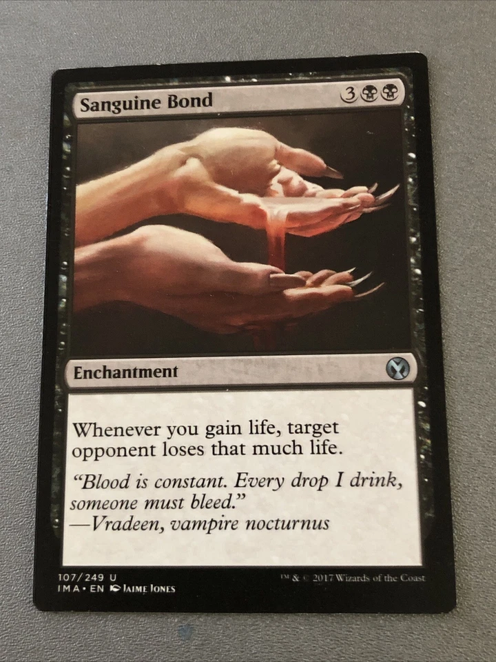 Sanguine Bond X1 Iconic Masters NM Condition See Pics Front Back - Image 1 of 2