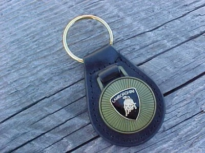 LAMBORGHINI ANTIGUO ORO CUERO LLAVERO NOS HECHO A MEDIDA ALTA CALIDAD Foto 1 de 4