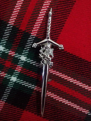 Brand New Scottish Lion Sword Kilt Pin 4"/LION RAMPANT MOUNT SCOTTISH KILT PIN