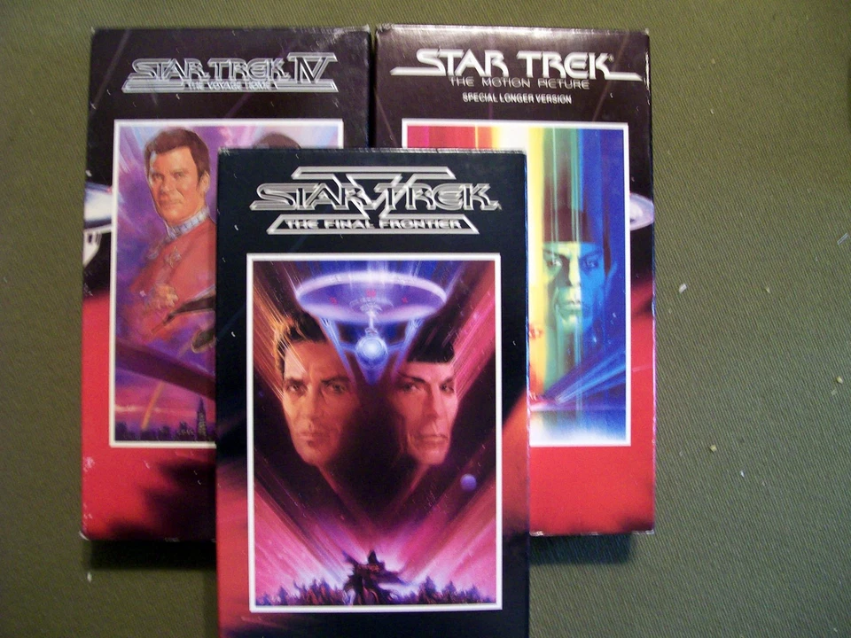 Star Trek Motion Picture, Final Frontier & Voyage Home Leonard Nimoy (3 VHS)  - Image 1 of 1