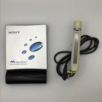 Sony MZ-E520 MD Walkman Silver/Blue- TESTED, WORKS - Image 1 of 4