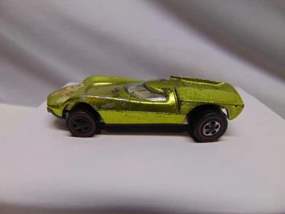 Mattel Hot Wheels 1968 RedLine Turbo coche fundido a presión color lima fuego EE. UU. elevación aérea Foto 1 de 4