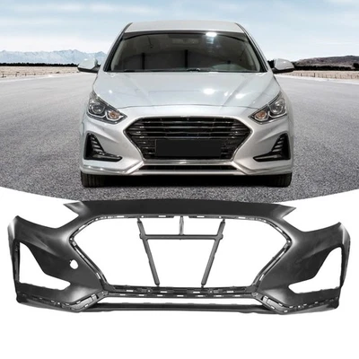 Front Bumper For 2018 Hyundai Sonata Primed HY1000227 Foto 1 de 4