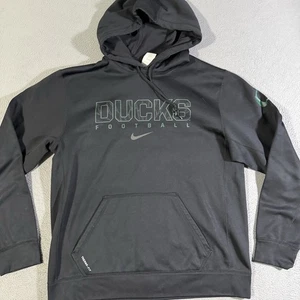 Nike Oregon Ducks Hoodie Herren Größe Large schwarz Sweatshirt NCAA Center Swoosh - Bild 1 von 7