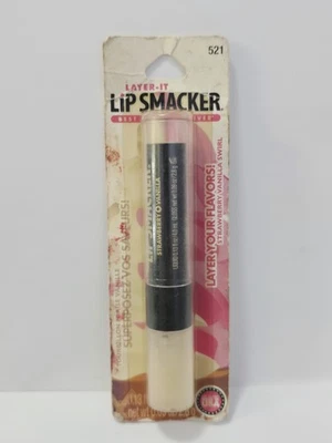 Bonne Bell Layer-it Lip Smacker Lip Gloss ~ Strawberry Vanilla Swirl 521. QTY:1 - Image 1 of 2