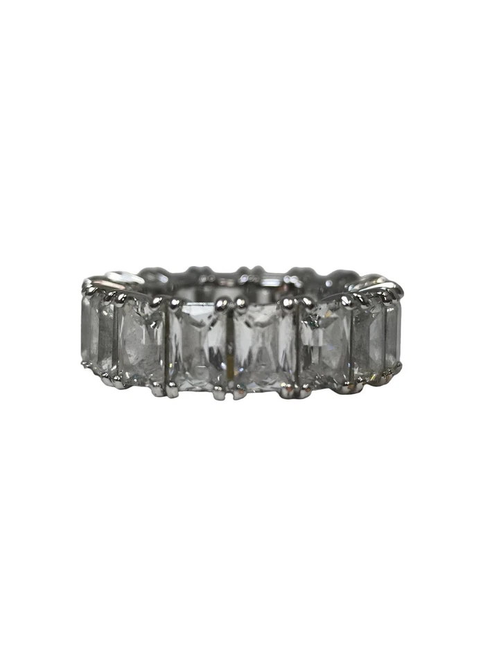 SWAROVSKI Anello con pietra ornamentale Donna Anello Taglia IT 55 argento - Immagine 1 di 4