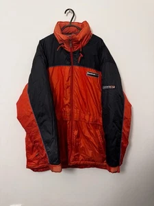 Reebok Vintage Padded Jacket Coat Men’s M Winter Navy Blue Red 90s Retro - Picture 1 of 12