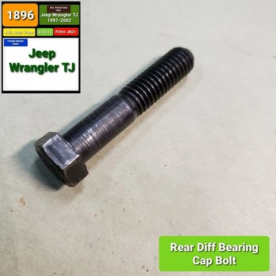 *PERNO DE TAPA DE COJINETE DIFERENCIAL TRASERO* para Jeep Wrangler TJ 1997-2002 OEM *F.S* Foto 1 de 2