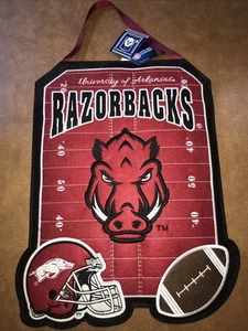 Team Sports America Arkansas Razorbacks Wall Door Decor Hogs Hawgs Football - Picture 1 of 5