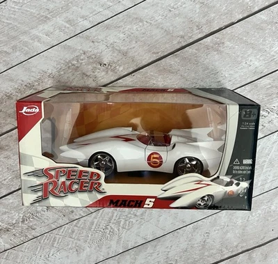 NIB Speed Racer 1:12 MACH 5 Car RC Radio Control Car 27mhz Jada 2007 - Image 1 of 4