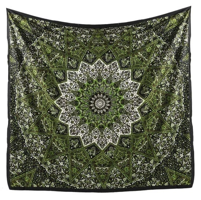 Tapeçaria pendurada na parede hippie mandala boêmia hippie design psicodélico indiano... - Imagem 1 de 4