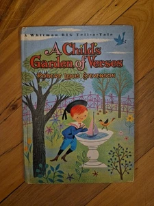 A Child's Garden of Verses by Robert  Stevenson - 1965 Whitman Big Tell-a-Tale  - Picture 1 of 7
