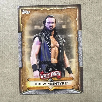 Tarjeta de lista de Drew McIntyre #WM-21 2020 WRESTLEMANIA Foto 1 de 2