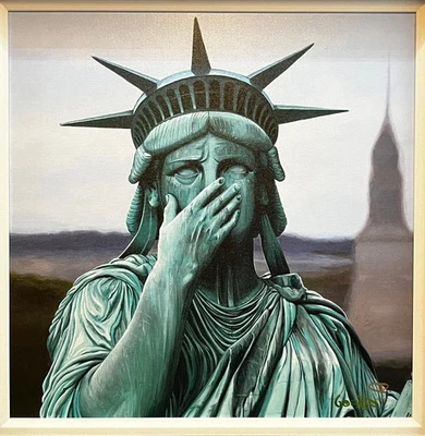 BRAND NEW! Michael Godard "Corruption" 2025 hand-signed & embellished giclee COA - Image 1 of 4