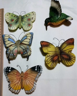 Ventana/pantalla Fly Throughs - Lote de 5 - 4 mariposas, 1 colibrí Foto 1 de 4