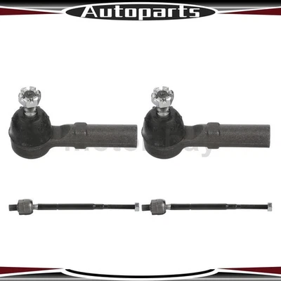 4pcs Inner Outer Tie Rod End Fits 1989 1990 1991 1992 1993 1994 Nissan Sentra - Image 1 of 4