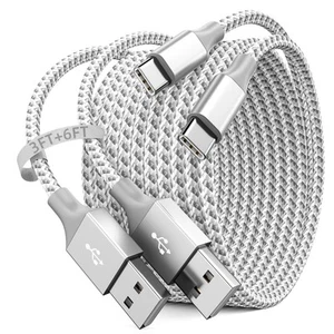 USB to USB C Cable 2Pack (3FT+6FT) Car Charger Carplay Cable for iPhone 16 15... - Picture 1 of 7