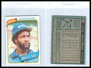 Junior Moore 1980 Topps ERROR Card #186 YELLOW Position Banner - Bild 1 von 1