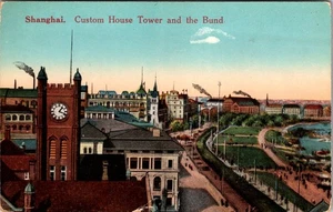 Shanghai China Custom House Tower and the Bund Postcard D926 - Picture 1 of 2