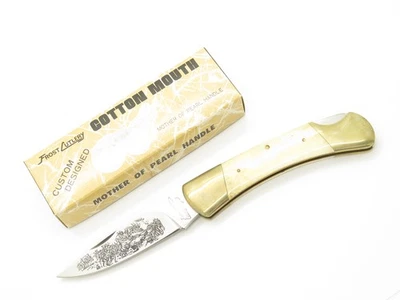 Vintage 1980s Frost Cutlery Seizo Imai 4.25" Seki Japan Lockback Cow Bone Knife - Image 1 of 4
