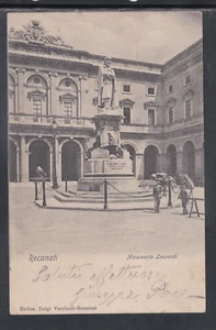 Cartolina Recanati Monumento Leopardi ANIMATA MB246 - Picture 1 of 1