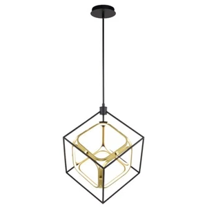 Vaxcel Anson 20" LED Pendant, Matte Black/Gold - P0413 - Picture 1 of 1
