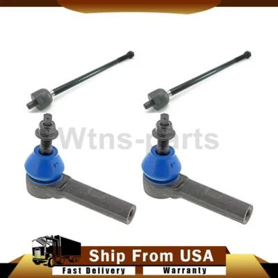 4 extremos de barra de amarre delantera Mevotech para Dodge Durango tracción trasera 4,7 L 2003 2002 2001 2000 Foto 1 de 4