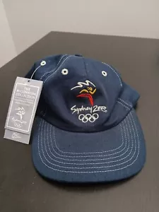 Vintage NWT NOS Sydney 2000 Olympics Navy Blue Snapback Hat Olympics - Picture 1 of 4