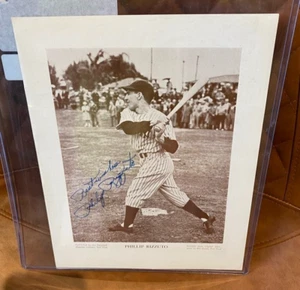 M114 Baseball Magazine Signed Photo Phillip Rizzuto Auto - Picture 1 of 2