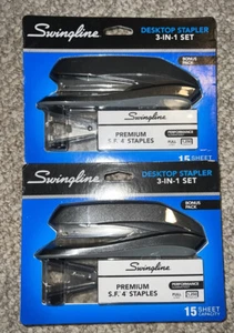 2 set di graffette standard Swingline da scrivania 15 fogli graffette rimozione ~ nuove - Foto 1 di 4