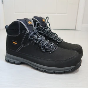 Site Bronzite Safety Boots Waterproof Workwear Lace Up Black - Size 11 - Picture 1 of 8