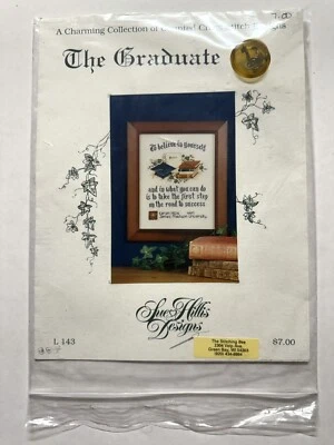 Sue Hillis Designs-L143- The Graduate Counted Cross Stitch Pattern With 2 Charms - Image 1 of 4